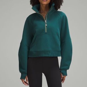 Lululemon Scuba oversized funnel- neck half zip.